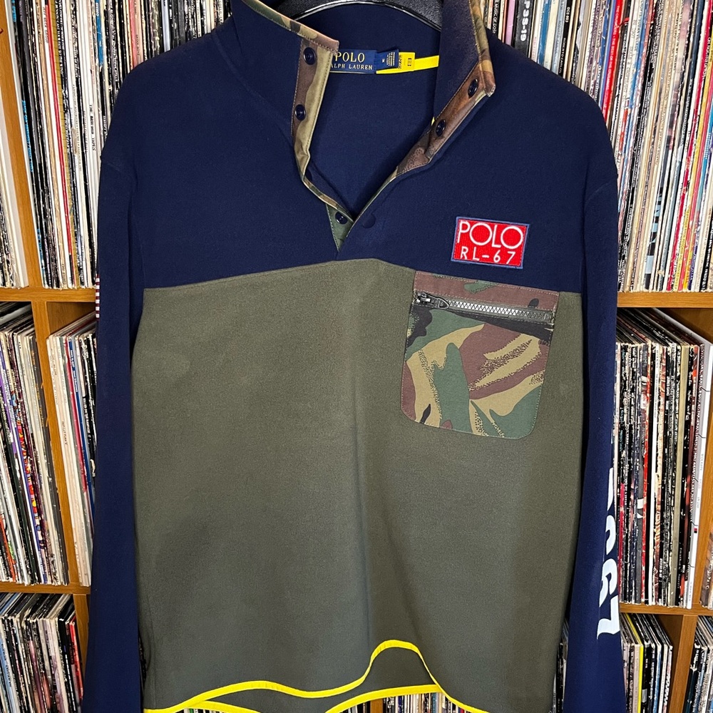 Polo Ralph Lauren Hi Tech Fleece Green P-93 RLPC67 in MEDIUM